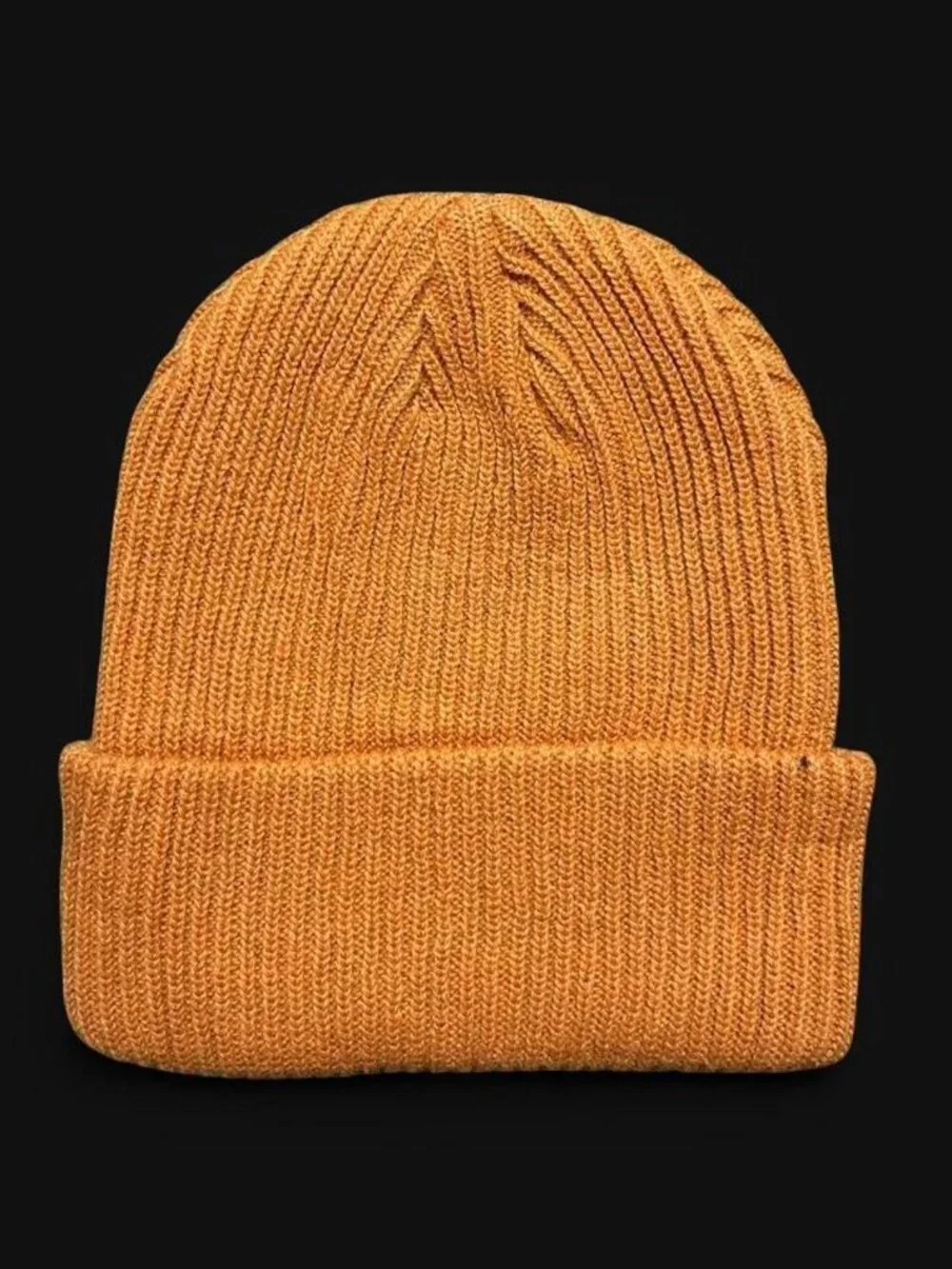 The North Face Mustard Orange Cuffed Beanie